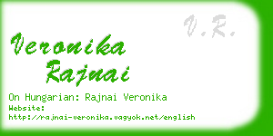 veronika rajnai business card